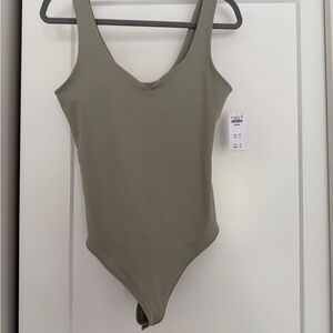 NWT A&F Sweetheart neck Double Lined Bodysuit